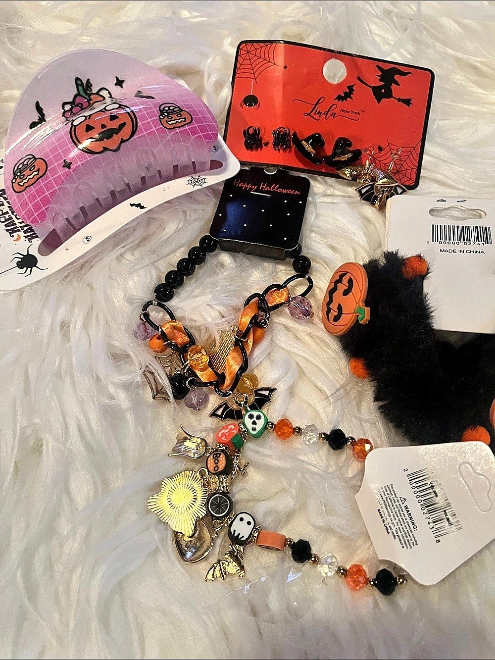 Halloween Hair Accessories & Charm Set NWT